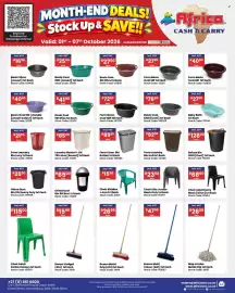 Africa Cash and Carry catalogue week 40 Page 63: Laundry Basket + Lid 75I Lotus [Ansari] €85,00, Mop Jumbo Metal Clip €26,99