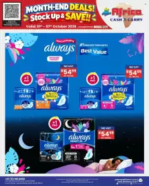 Africa Cash and Carry catalogue week 40 Page 77: Always Maxi Thick Sanitary Pads €54,99
