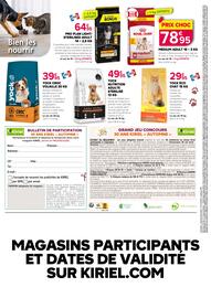 Catalogue Kiriel page 8: ROYAL CANIN medium adult €78,95, YOCK NUTRITION ADULTE STÉRILISÉ €49,95