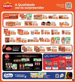 Encarte Supermercados Unidos Página 3: Pizza seara sabores €19,98, Linguiça Queijo Coalho Seara Churrasco €17,99