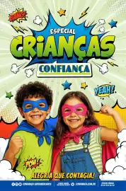 Catálogo Confiança Supermercados Página 1: BANG! ESPECIAL CRIANÇAS CONFIANÇA ** YEAH! 人 W POW! V ALEGRIA QUE CONTAGIA! 100