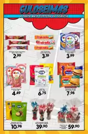 Catálogo Confiança Supermercados Página 7: Sanduíche hot hit seara tipos €7,98, Bala Fini tipos €6,75