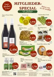 LPG Biomarkt Prospekt woche 40 Seite 1: SB Geflügelwiener €3,19, Kürbiskernbrot €2,49