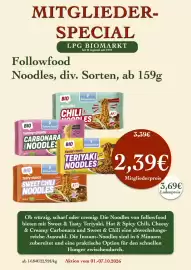 LPG Biomarkt Prospekt woche 40 Seite 14: Followfood Noodles €2,39