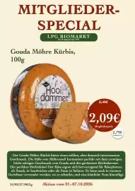 LPG Biomarkt Prospekt woche 40 Seite 8: Hooi dammer BIO Gouda Möhre Kürbis €2,09