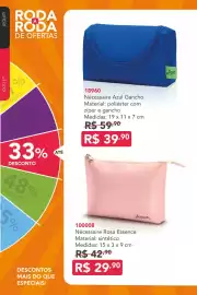 Catálogo Jequiti Página 41: Nécessaire Azul Gancho €39,90, Necessaire rosa essence €29,90