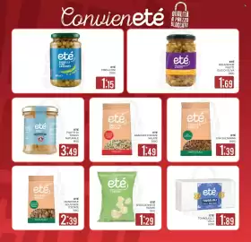 Volantino Eté Pagina 29: Eté arachidi tostate salate €1,49, Eté uva sultanina €1,39