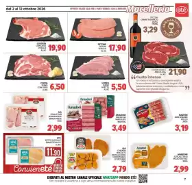 Volantino Eté Pagina 7: Amadori Salsiccia Vari Gusti €3,49, Lonza suino a fette €5,50