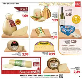 Volantino Eté Pagina 9: Auricchio classico mandarino piccante pancettone €1,29, Mastro benta Caciocavallo Silano DOP €1,69