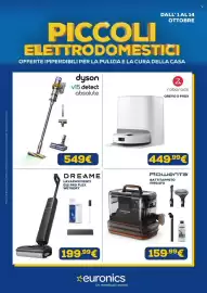 Volantino Euronics Pagina 1: Rowenta battitappeto IN5011FO €159,99, Dyson v15 detect absolute €549,00