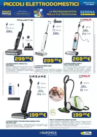 Volantino Euronics Pagina 9: Lavapavimenti Hoover HW4 €299,99, Lavapavimenti Polti Rollysteam WD10 €269,99