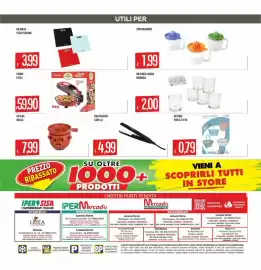Volantino IperSisa Pagina 20: Mini piastra capelli €4,99, Scalda nduja €7,99