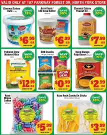 Iqbal Foods flyer week 40 Page 10: Deep mango pulp kesar €2,99, Nazo Rock Candy On Sticks €3,99