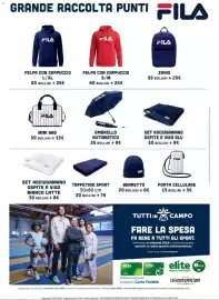 Volantino Elite Pagina 3: FelPA con cappuccio Fila €25,00, Set asciugamano ospite e viso bianco latte €8,00