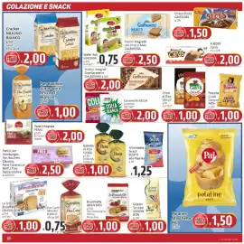 Volantino Paghi Poco Pagina 12: Patatine Maxi Fette PAI €1,50, Minirisette Snack Scotti alla Paprika €1,25