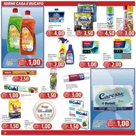 Volantino Paghi Poco Pagina 18: Sgrassatore Spray SMAC €2,00, Asciugatutto Caresse €1,00
