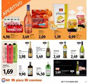 Volantino Emi Market Pagina 17: Tor di Mezzo pinot grigio €2,49, Sanbitter Aperitivo Analcolico Rosso, Dry €4,98