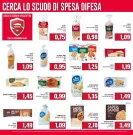 Volantino Emi Market Pagina 6: Schiacciata classica Selex €1,25, Selex Pane per maxi hamburger con sesamo €0,99
