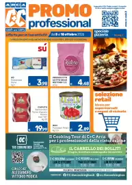 Volantino ARCA C+C cash and carry Pagina 1: GIGI Pomodori Pelati €2,89, Prosciutto cotto gran ristoro €4,48