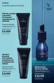 Catálogo Natura Página 124: I-homem crema de barbear multifuncional €8.300,00, HOMEM balm post barba multifuncional €8.300,00