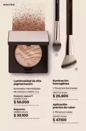 Catálogo Natura Página 143: Lina pincel pro iluminador €26.800,00, Cina iluminador marmolizado de cuerpo y rostro €50.000,00