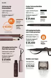 Catálogo Natura Página 146: Sacapuntas €11.700,00, Una delineador peel off negro mate €27.600,00
