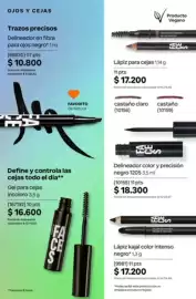 Catálogo Natura Página 158: Faces delineador color y precision negro €18.300,00, Faces mascara €16.600,00