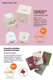 Catálogo Natura Página 303: Creer para ver Juego hablémos más €27.300,00, Tarjetas de regalo €3.200,00