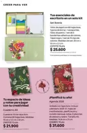 Catálogo Natura Página 305: Creer para ver set librería €25.600,00, Crea tu vida agenda 2026 €31.600,00