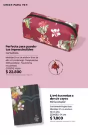 Catálogo Natura Página 306: Creer ver mini anotador €7.000,00, Creer para ver cartuchera €22.800,00