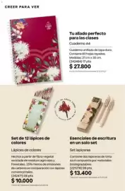 Catálogo Natura Página 307: Crea ver cuaderno a4 €27.800,00, Crea Ver set de 12 lápices de colores €10.000,00