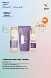 Catálogo Natura Página 32: Cabello lumina matización y restauración €30.800,00