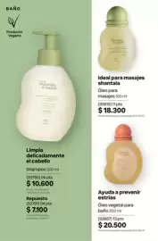 Catálogo Natura Página 324: Shantala óleo para masajes €18.300,00, Mamãe e bebê óleo vegetal para baño €20.500,00