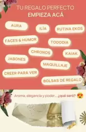 Catálogo Natura Página 6: TU REGALO PERFECTO EMPIEZA ACÁ AURA ILÍA RUTINA EKOS FACES & HUMOR TODODIA CHRONOS KAIAK JABONES