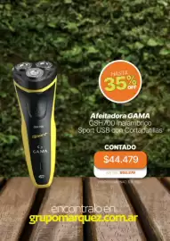 Catálogo Grupo Marquez Página 2: HASTA 35% OFF GSH 700 Sport S GA.MA USD Afeitadora GAMA GSH700 Inalámbrico Sport USB con