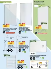Folheto Leroy Merlin Página 7: Toalheiro hjm nyra 500w branco €109,00, Porta de duche de correr Roca Alpine Slim €249,00