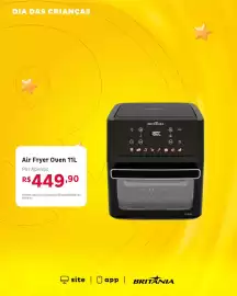 Encarte Casa e Vídeo semana 40 Página 3: DIA DAS CRIANÇAS Air Fryer Oven 11L Por Apenas R$ 449,90 Ofertas sujeitas a mudança