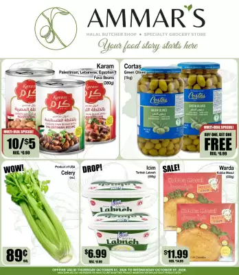 Ammar's Halal Meats flyer (valid until 7-10)