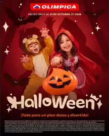 Catálogo Olímpica Página 1: DOLIMPICA VÁLIDO DEL 1 AL 31 DE OCTUBRE DE 2026 Halloween ¡Todo para un plan dulce y divertido!