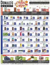 Donald's Market flyer Page 1