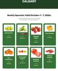 H&W Produce flyer week 40 Page 1