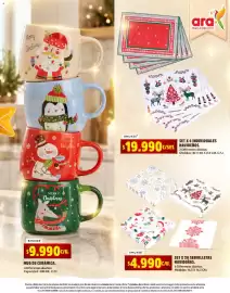 Catálogo Ara Página 14: Smukkee set x 20 servilletas navideñas €4.990,00, Smuxee set x 4 individuales navideños €19.990,00