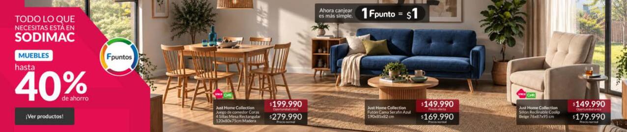 Catálogo Constructor Sodimac Página 4: Just home collection €199.990,00, Jast home collection cuna serratif azul €149.990,00
