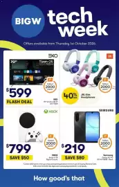 BIG W catalogue week 40 Page 1: JBL Kids Headphones, Xbox Series S 1TB Digital Console €799,00