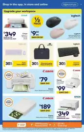 BIG W catalogue week 40 Page 9: Epson EcoTank ET-2910 Wireless Printer €349,00, Canon Pixma TS7760 Home Printer €99,00