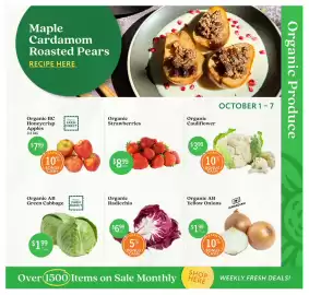 Community Natural Foods flyer Page 2: Organic Strawberries €8,99, Organic Radicchio €6,99