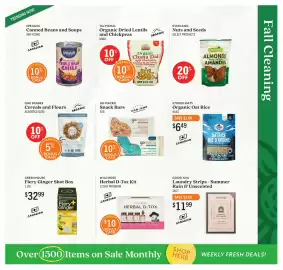 Community Natural Foods flyer Page 9: Taj Mahal organic dried lentils and chickpeas, Stoked oats organic oat rice €6,49