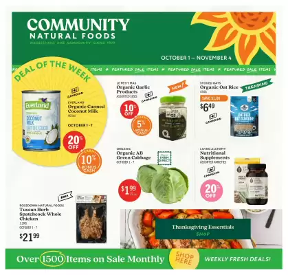 Community Natural Foods (valid until 4-11)