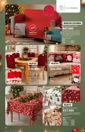 Catálogo Leonisa Página 4: Set x4 forros de silla €49.990,00, D. Mantel de mesa €27.990,00