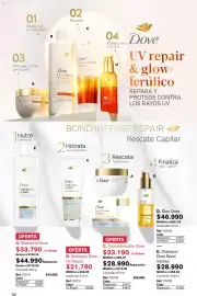 Catálogo Leonisa Página 58: Dove Mascarilla €44.990,00, Dove Shampoo UV Repair €21.790,00